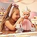Baby Born Birthday Baby Doll Annabell - Blue Eyes: Realistic Features for Kids Ages 3 & Up, Color Change, Rooted Hair, Eyes Open & Close