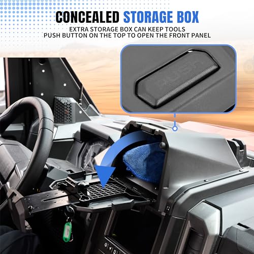 Image of Tablet Holder for Polaris Xpedition XP /ADV 2024 2025, Sporty Electronic Device Mount with Storage Box Phone Mount Tablet Holder for Polaris Xpedition XP /XP 5 /ADV /ADV 5 2024 2025 Accessories
