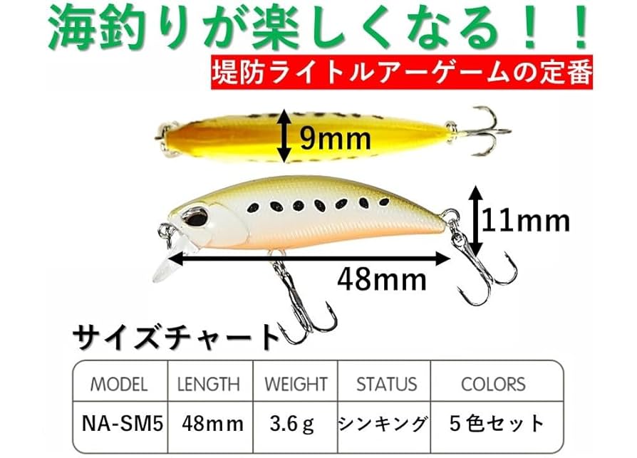 ライトゲーム ミノー・プラグ ルアー セット ライトゲーム