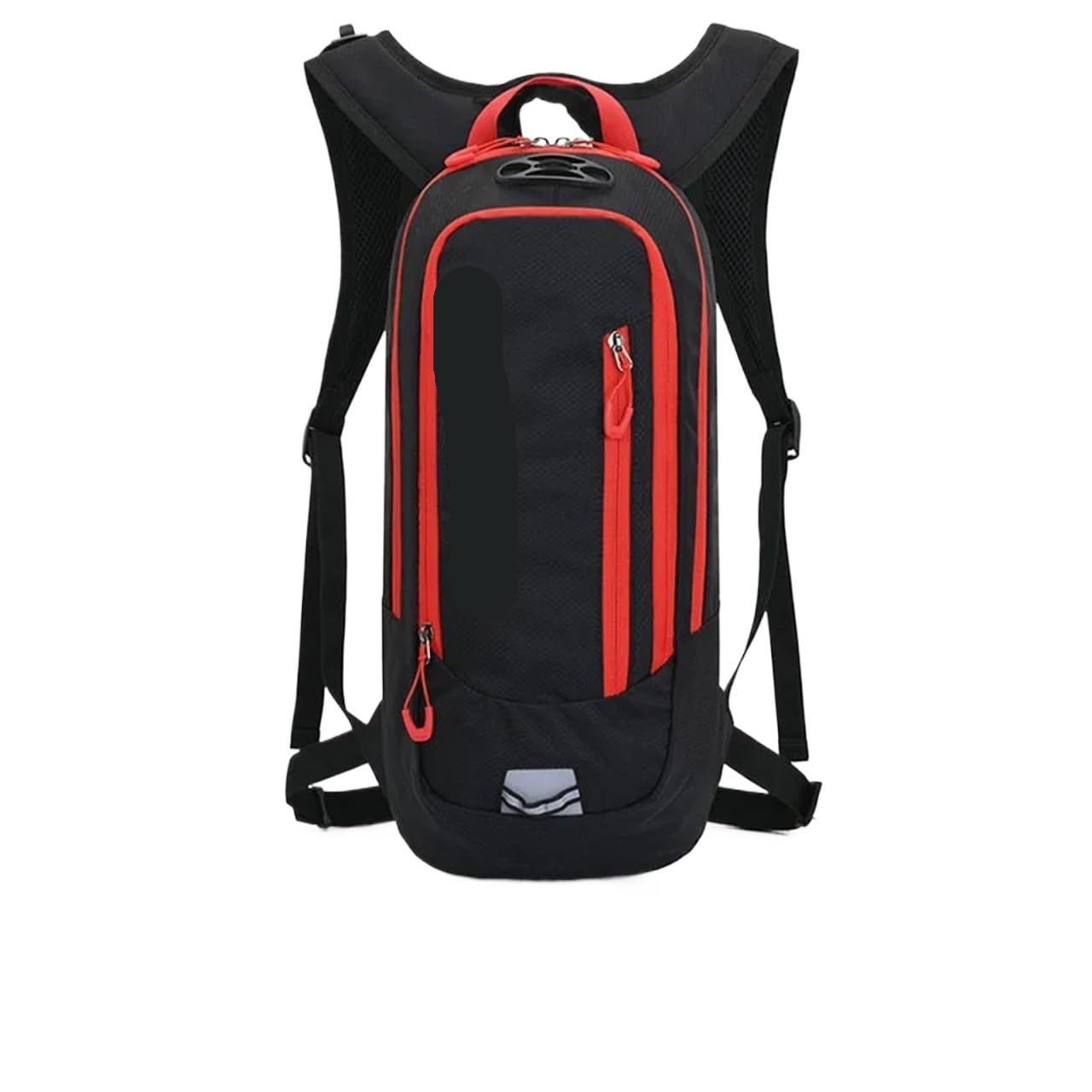 Zaino da Ciclismo Zaino da Bici Sportivo da 10 Litri Borse da Ciclo d'Acqua Corsa da Ciclismo Zaini da Bicicletta con idratazione Strisce Riflettenti Zaino per La Bicicletta(Black Red)