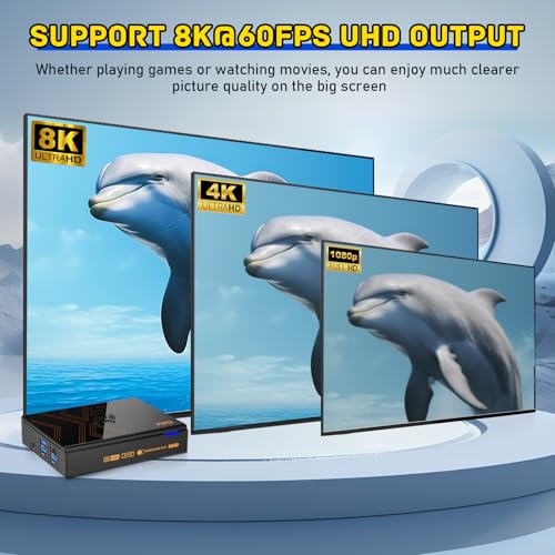 Kinhank Super Console X5 PRO Retro Game Console with 16000+Games,Rock Chip RK3588S,Emulator Console with Game&TV System,8K UHD Output,SATA 3.1,BT 5.0,Wireless Controllers - Image 6