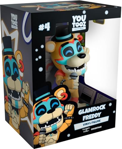 Youtooz FNAF Glamrock Freddy 4.7 Glamrock Freddy Vinyl Figure Collectible from Five Nights at Freddys FNAF Collection
