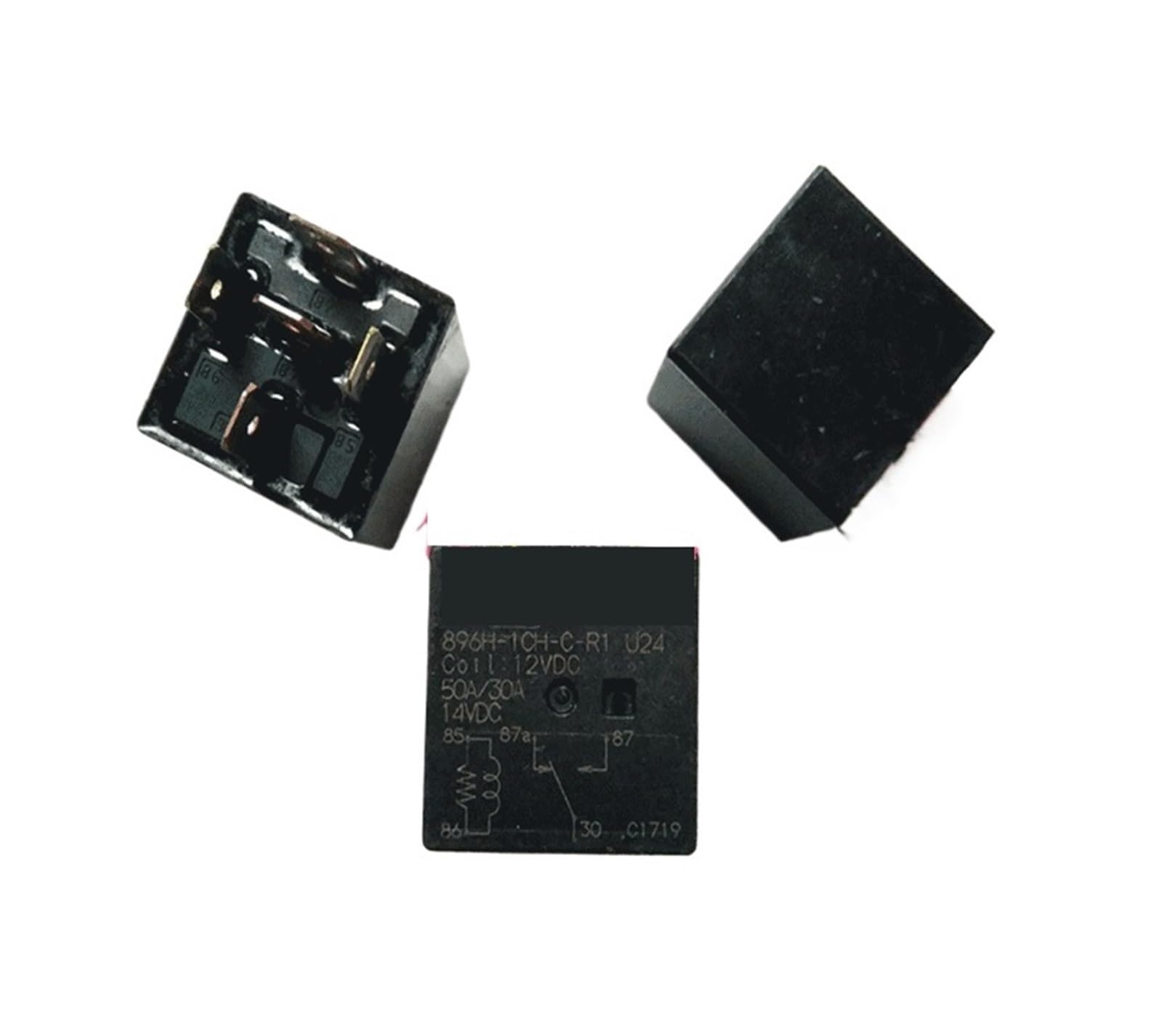 YLQUXEUV 896h-1ch-c-r1 u24 12VDC relay 5-pin 50A
