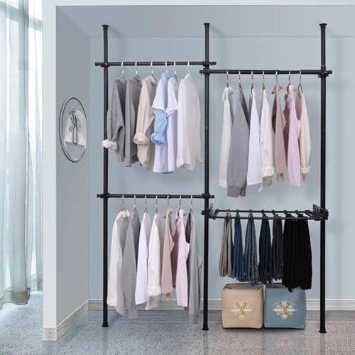 PFLife nK[bN ˂ cbpnK[bN ˂nK[bN  cbp_ N[[bg  Lk 75-120cm 110cm-300cm ߗގ[ mbN  (ubN, Zbg6)