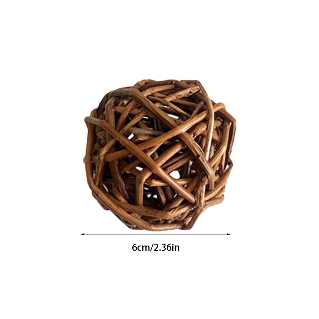 10 Set 9 Stück/Set Vogel-Kauspielzeug Spaß und sicheres Spielzeug zum Kauen und Spielen Kauspielzeug für Kaninchen, Chinilla, Hamster, Meerschweinchen, Braun