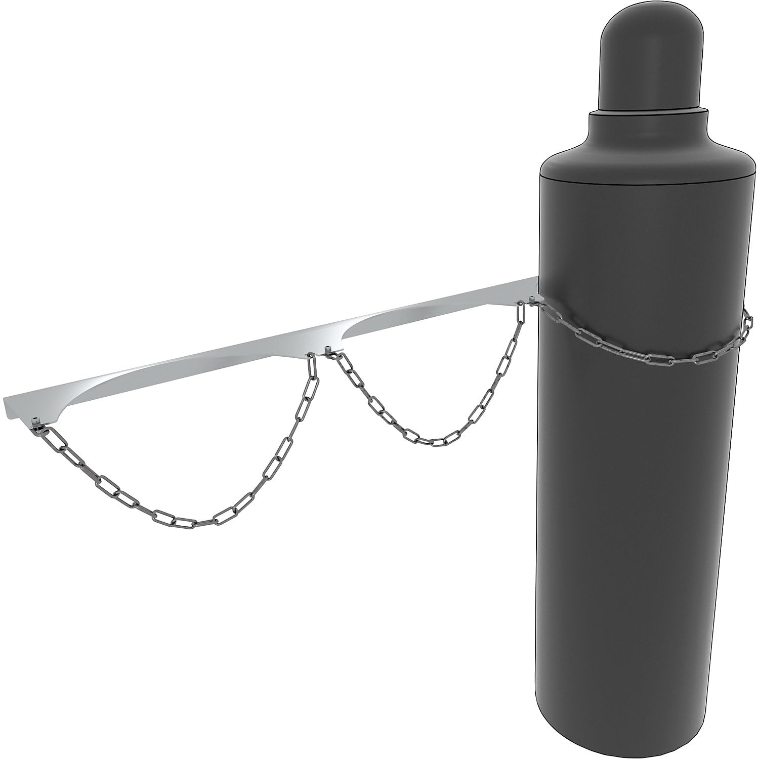 eurokraft basic | Supporto da parete per bombole di gas | Per 3 bombole, per Ø bombola max 320 mm