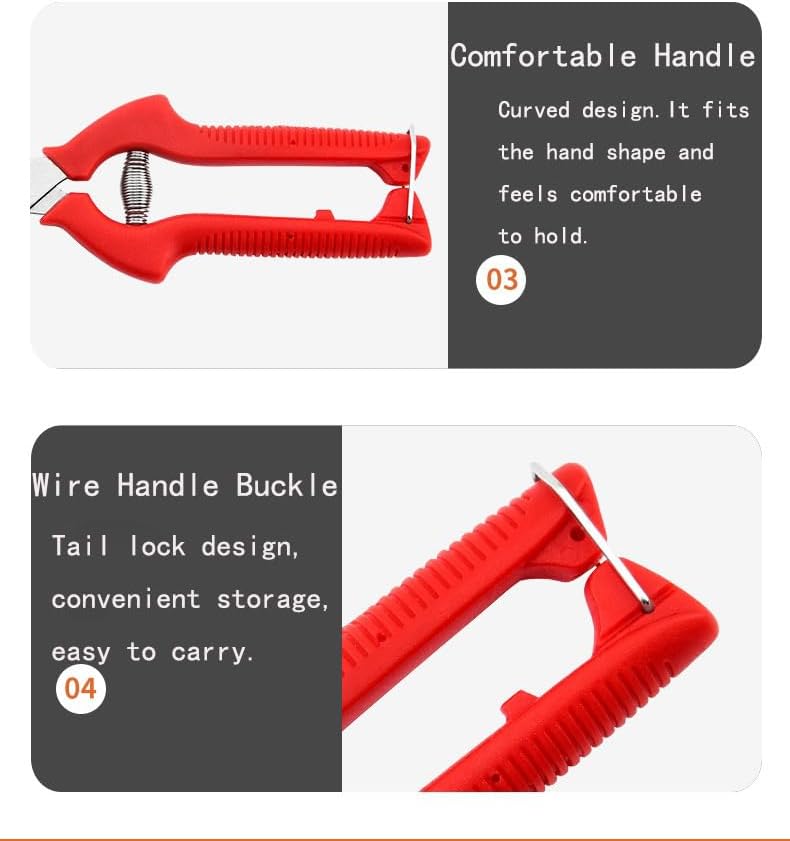 Miniatura 5 de 1 paquete de tijeras de podar de jardín multifuncionales de acero inoxidable de modelo extendido. Poda de flores, árboles, frutas, verduras, hierbas