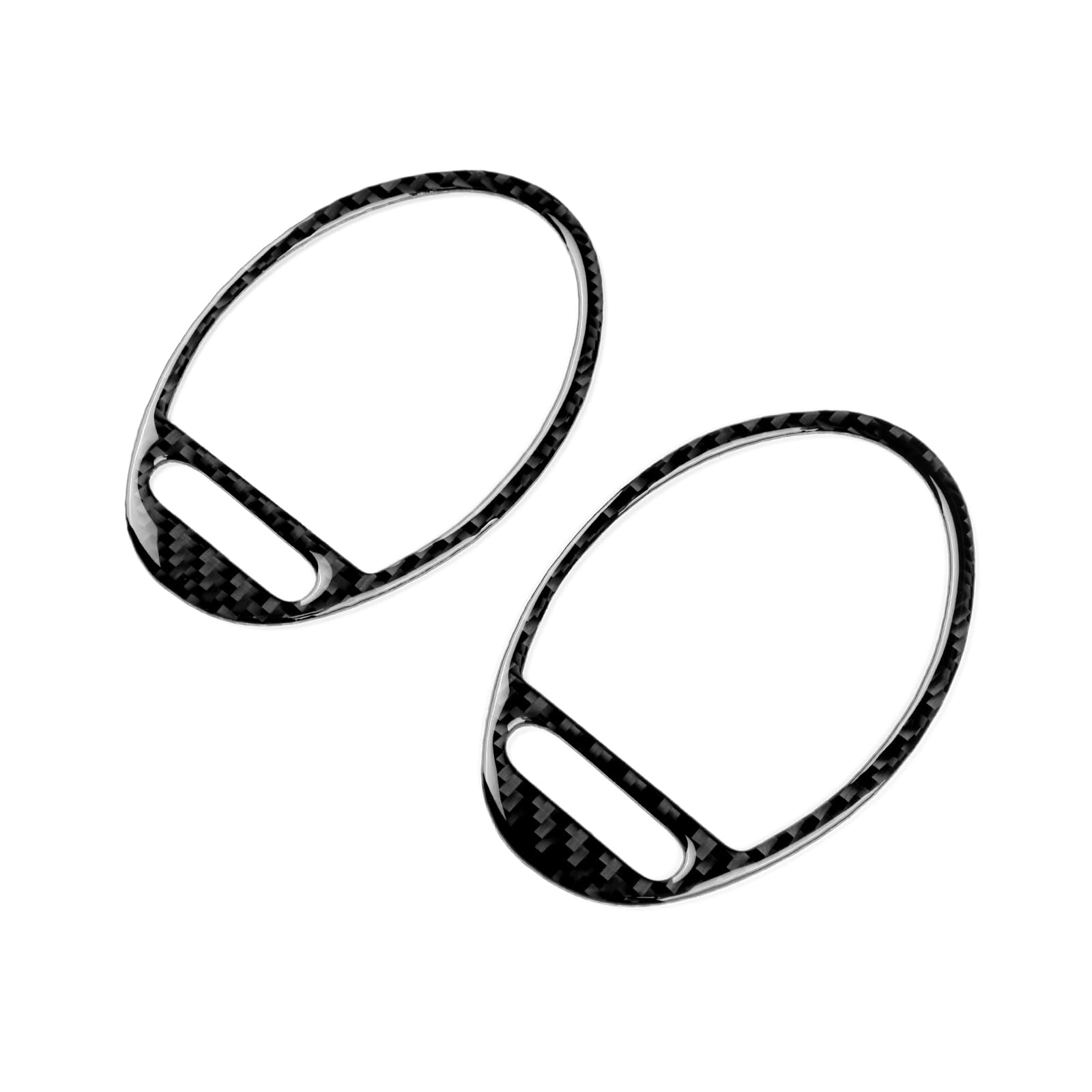 KUNGKIC Per Mercedes-Benz SLK R171 2004 2005 2006 2007 2008 2009 2010 fibra di carbonio auto console centrale cruscotto entrambi i lati telaio di uscita dell'aria adesivo interno accessori decorativi