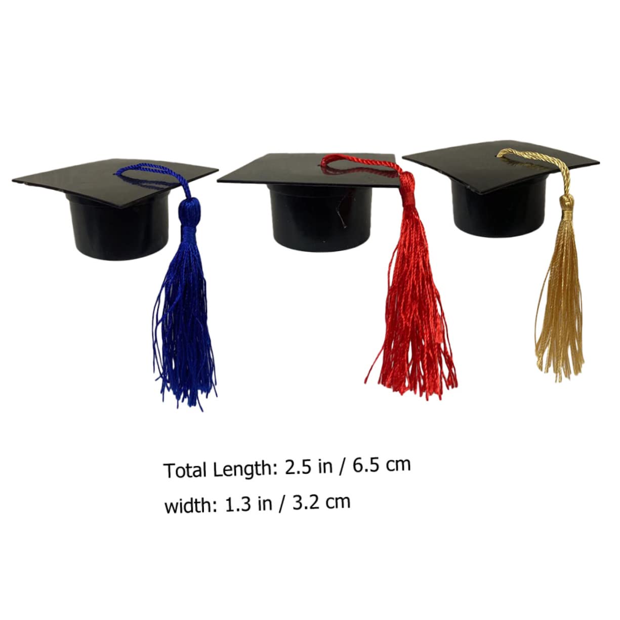 ULTECHNOVO 2 Sätze Junggesellenhut Verpackungsbox Grad Bonbonschachteln Abschlusskappen Dekorationen Schachteln Mit Abschlusskappen Grad Cap Bonbonschachteln 12 Stück * 2