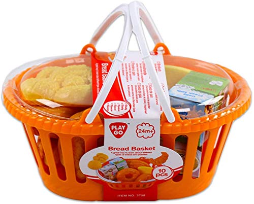 Bavaria Home Style Collection Einkaufskorb für Kinder mit Brot - Kinder Küchenspielzeug, Bäckerrei-Set Spielzeug… – Bild 3