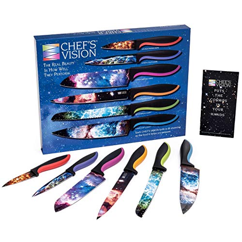Cosmos Knife Set Bundle With Slice Bright Flexible Cutting Mats