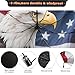 ALAZA Bird American Flag Fashion Folding Umbrella Inverted Umbrella Automatic Open Close Compact Umbrella Portable Large for Rain Sun UV Protection Windproof