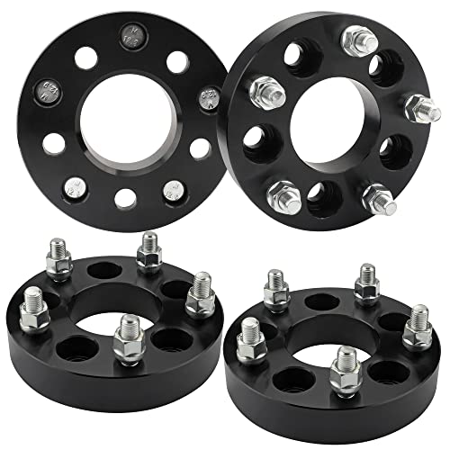 EZISOE 5x4.5 to 5x5 Wheel Adapters Convert for JK Wheels on TJ YJ KK SJ XJ MJ Vehicle, 1.25 in Thickness 71.5mm Hub Core with 1/2 Thread Pitch
