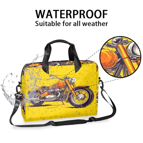 Bolso para Laptop 16 Pulgadas Amarillo Vintage Impermeable miniatura 2