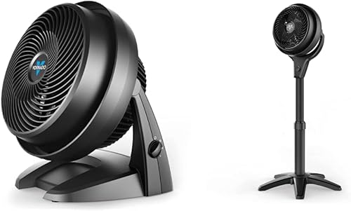 Vornado Ventilador circulador de aire de tamaño mediano 630 + ventilador de pedestal Vornado 602 para toda la habitación