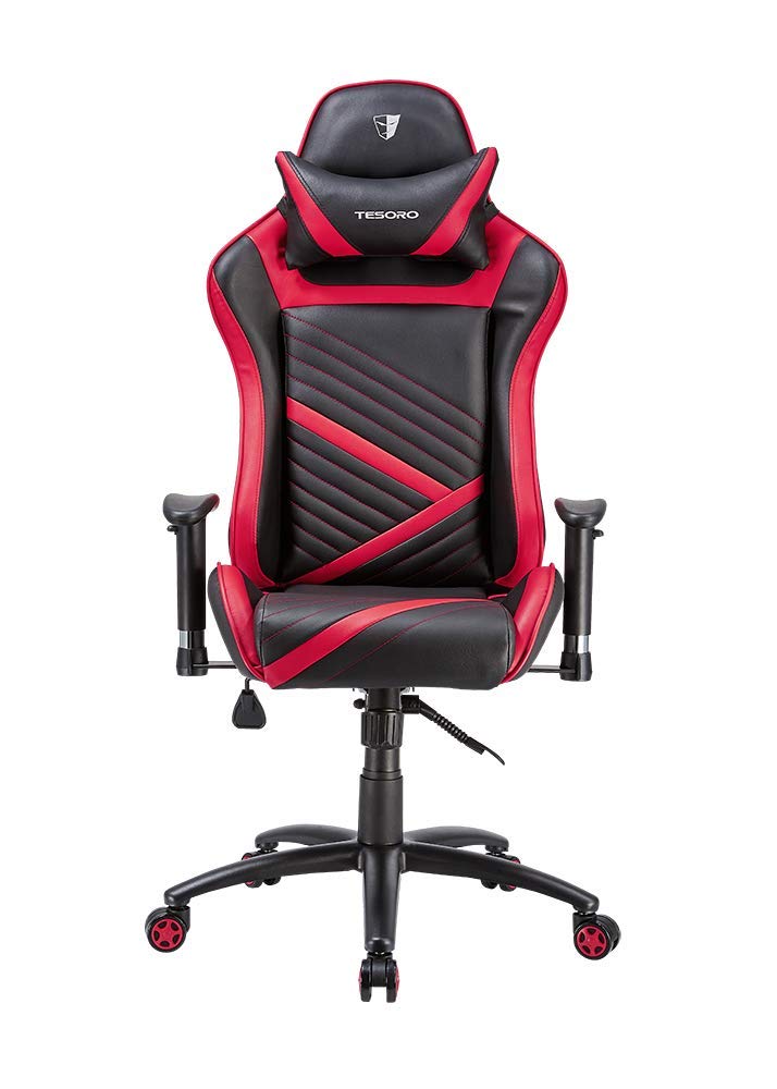 TesoroZONE SPEED Gaming Chair - with 2D armrests, red