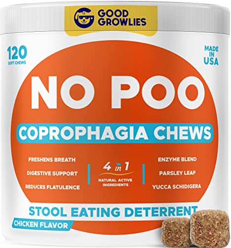 Chew No Poo - Coprophagia Treatment for Dogs - Prevent Dog Poop Eating - Natural Stool Eating