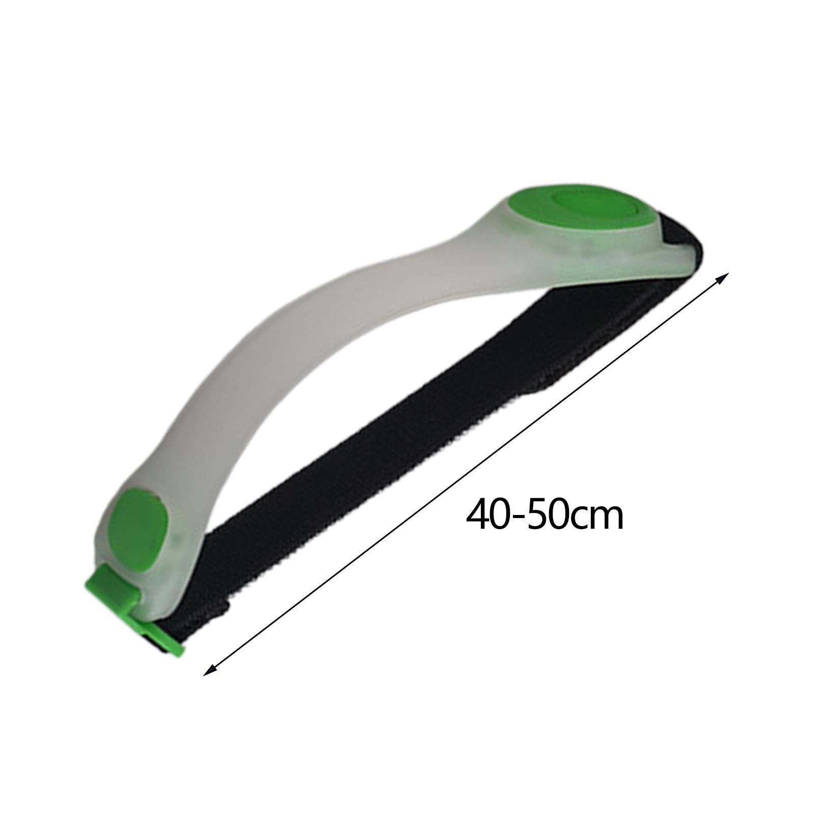 2 Piezas Brazalete LED Pulsera Reflectante Deportiva Correa Ajustable Silicona Resistente Modos Intermitente Y Fijo Recargable Adecuada para Correr Ci