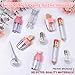 24 Pieces Novelty Empty Lip Gloss Tubes Bulk, Ice Cream and Funny Light Bulb Shaped Lipstick Balm Tube, Creative Lollipop Shape, Bottle and Candy Lipstick Glaze Tube, Pencil Lip Oil Bottles, 6 Styles