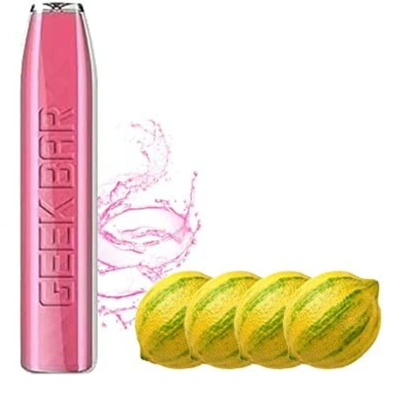 Idea go aheadGeek Bar Disposable Vape,575 Puffs,Fruit Flavours E Cigarettes Starter Kit,Prefilled Vape Juice,Draw-Activated Vape Pen,Quit Smoking Tool, E-Liquid 0mg Nicotine (Pink)