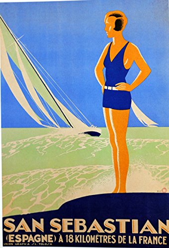 Générique Póster de San Sebastiano español, tamaño 50 x 70 cm, Papel 300 g, Todos los formatos posibles.