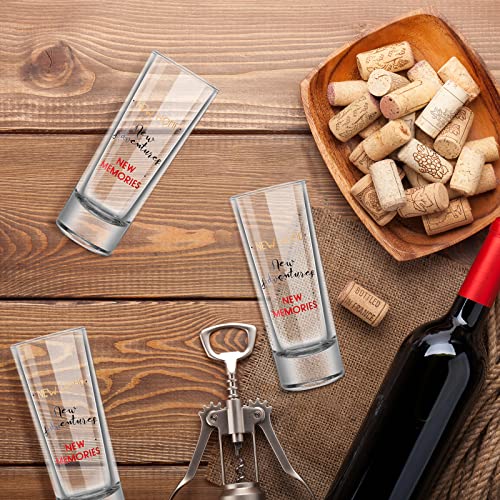 Cunhill MH-CUNHILL-309 2 Pieces Housewarming Present Shot Glasses New Home New Adventures New Memories Home Wine Glass 2 Oz Shot Glass House Warming Present Glass Wine Tumbler Tea Cup thumb #5
