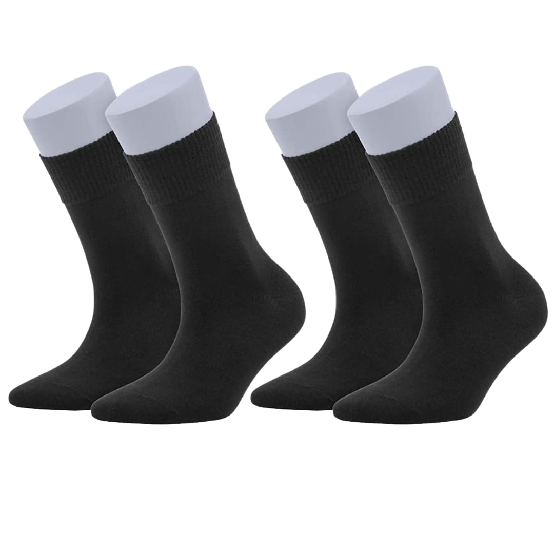 Buy KAMI Women's Loose Diabetic Formal Socks, Bamboo, Wide, Thin