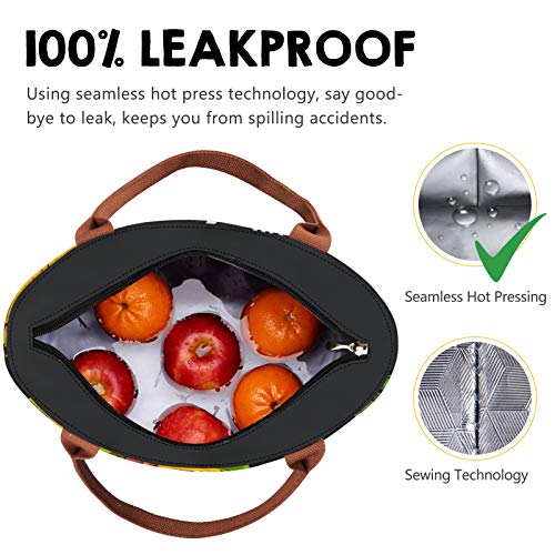 Image of Gloppie Insulated Lunch Bag Women Leakproof Lunch Tote Cooler for Work | 3-Layer Thermal Liner,Keeps Meals Cool Fresh In Summer, Reusable Food-Grade Leakproof Liner, Fits 10 Cans, Easy to Clean