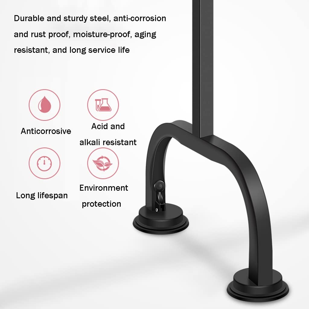 Sbarra Danza Classica Asta da Balletto Mobile in Acciaio, Altezza Regolabile 80-115 cm, Forte Ventosa con Elevata capacità di carico (Size : 3M/9.8FT)