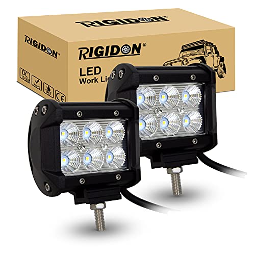 RIGIDON 2 x 18W LED Ɠ/[NCg Lp^Cv LED ԊO _Ƌ@B  zCg 6000K-6500K 12V-24VΉ