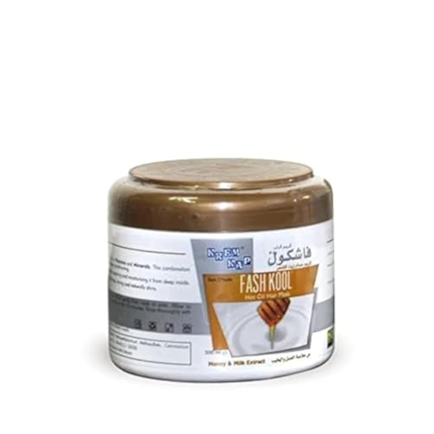 Fashkool Hot Oil Hair Mask With Bambusa Extracts, Rich in Vitamins and Minerals, Ideal For Strengthening and Conditioning Hair, 500 ml (Honey & Milk)