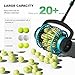 Lnmuzm Tennis Ball Collector Roller, No Bending Over Quick Rolling Picker. 2 Ways to get The Ball,Telescopic Tennis Ball Picker for 1.5