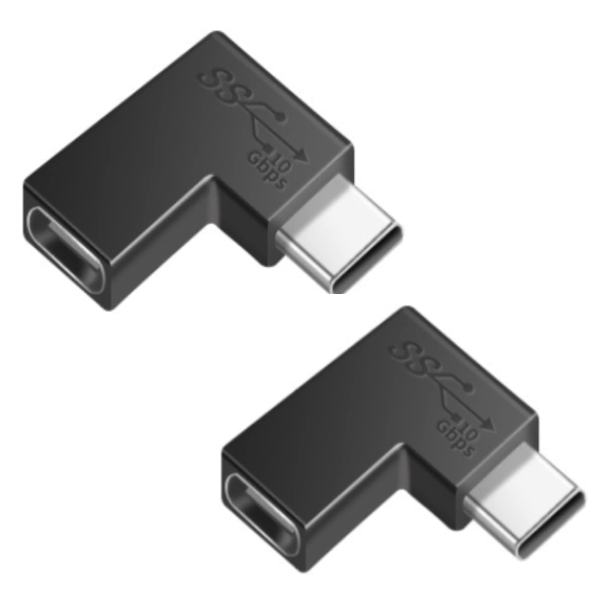 Type C 変換 アダプター 左右 90° L字 USB Cオス対メス Type C 変換 アダプター 左右 90° L字 USB Cオス対メス Amazon.co.