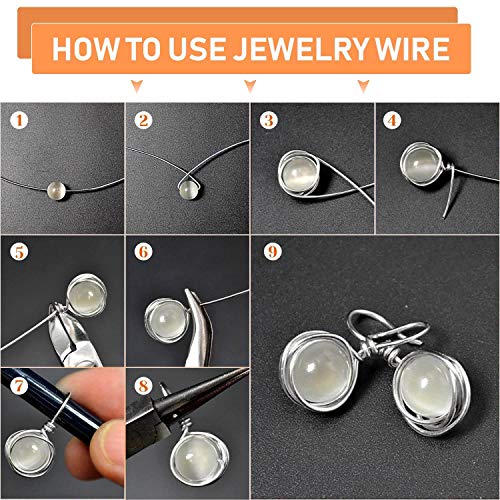 22 gauge jewelry wire anezus craft wire tarnish resistant copper beading wire for jewelry making supplies and crafting silver 49 yards45 meters