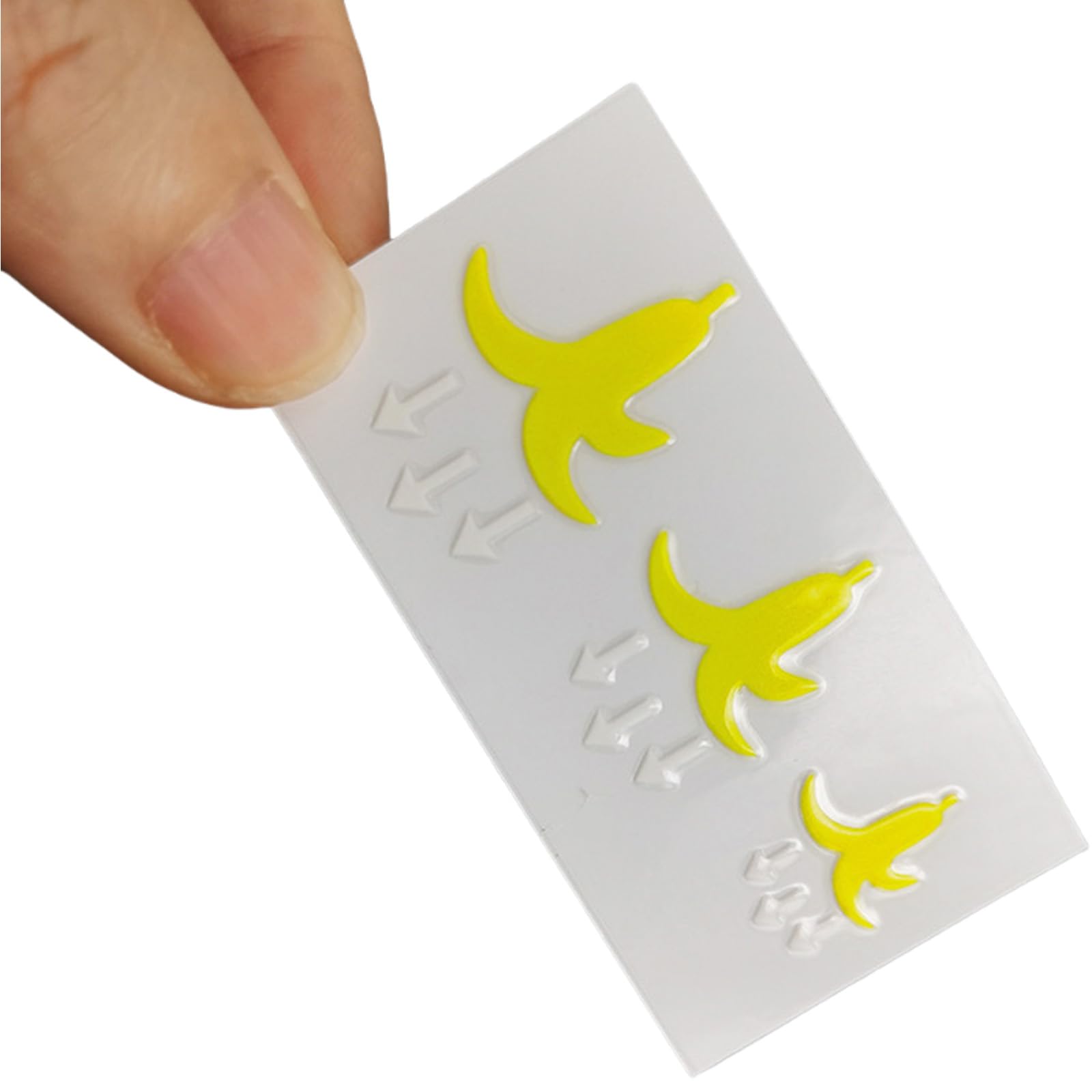 Duty Yellow Automotive Stickers Waterproof Switches Covers Sun Protected Decals for Car Interior Weather Resistant Car Sticker Banana Design