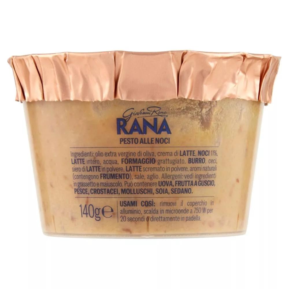 Giovanni Rana Pesto Fresco Noci - Salsa de nueces frescas, 140 g, incluye llavero Beni Culinari