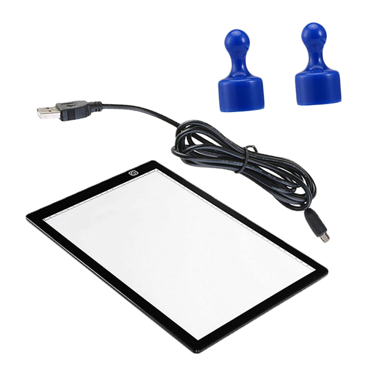 GARIOUANS Table Lumineuse de Traçage avec Aimants Magnétiques A4 en Acrylique Blanc et Règle Intégrée Support Papier pour Dessin Professionnel Léger
