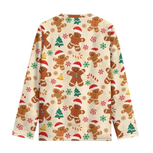 Image of Girls Long Sleeve Shirts Casual Crewneck Soft T-shirts for Girls 3-16 Years Old