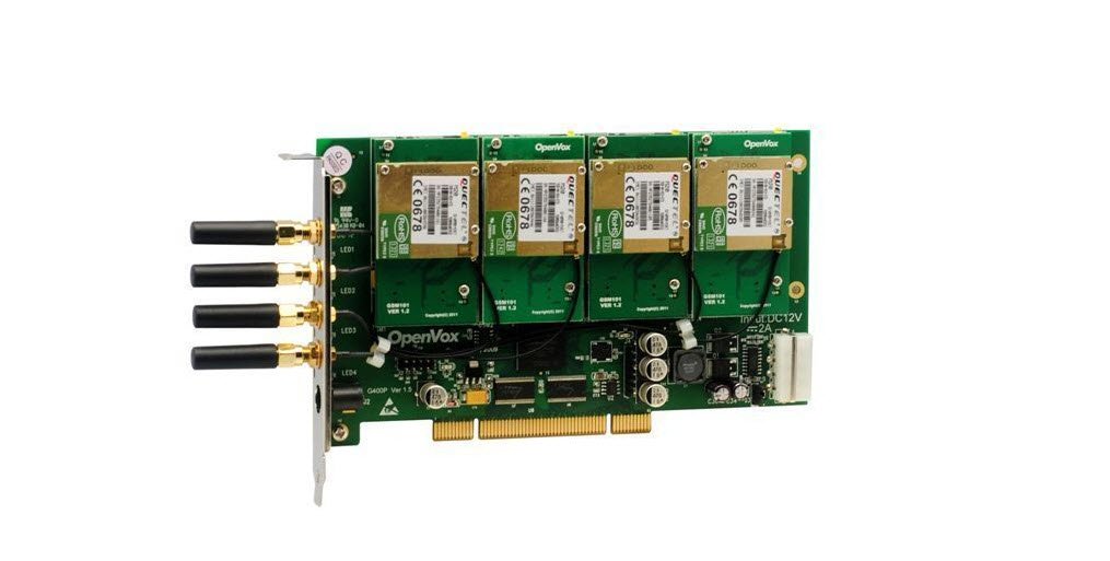 OpenVox G400P4 4 Port GSM PCI card with 4 GSM Module