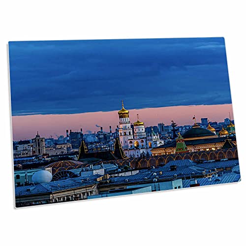 3dRose Desk Pad con diseño Moscow Sunset 23x16 pulgadas