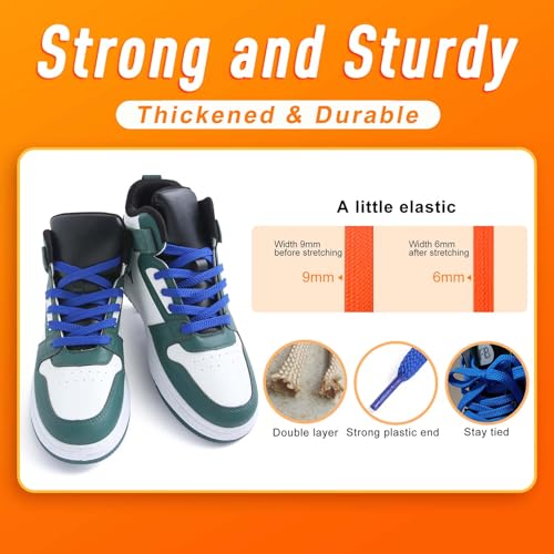 Image of VSUDO Flat Sneaker Shoe Lace, Flat Shoe String for Sneaker, Athletic Shoelace