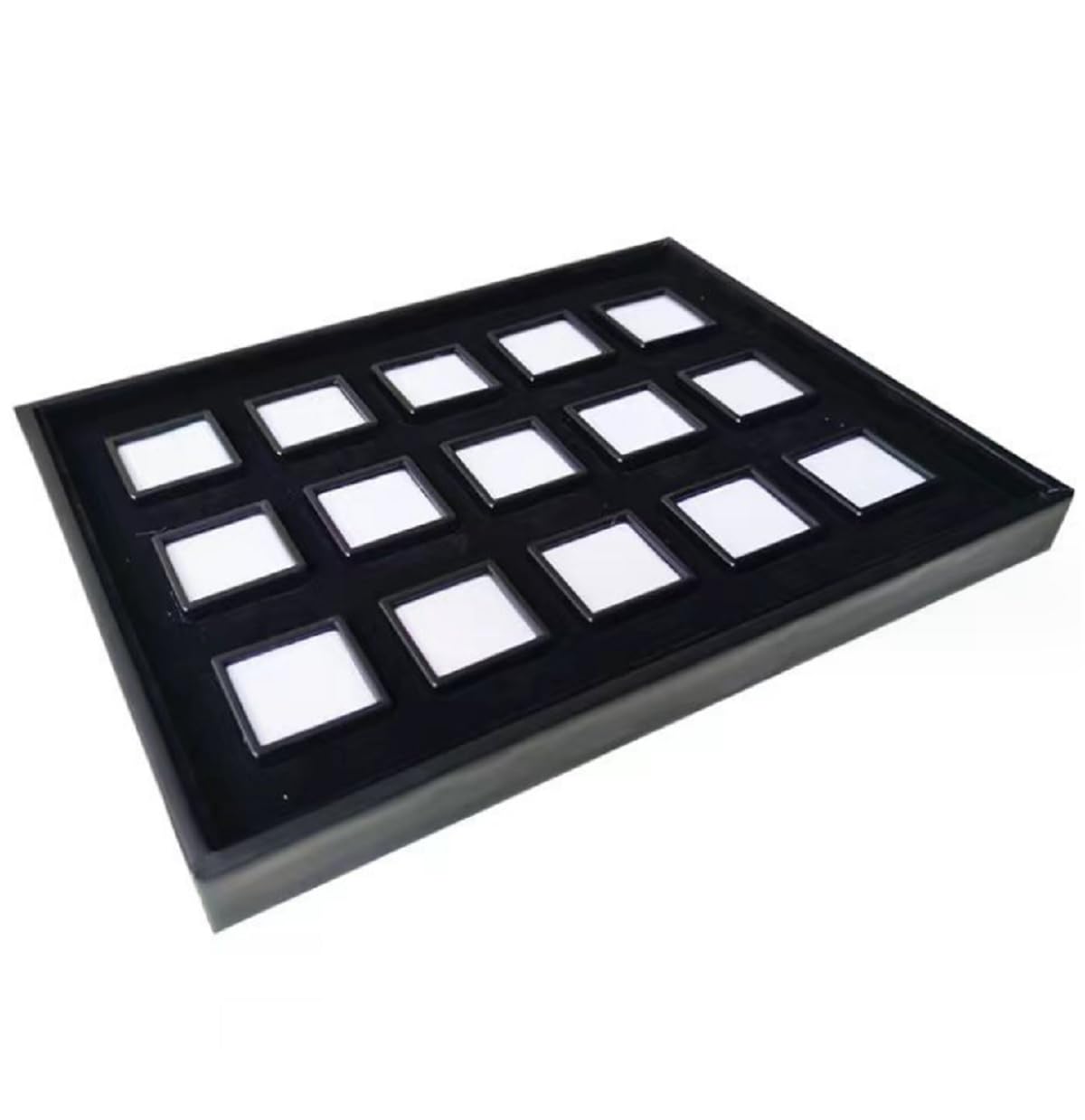 Amazon｜宝石ディスプレイ ルースケーストレイ 蓋付き 3cm×3cmサイズ