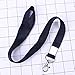 TEHAUX 1pcs Black Metal Clip Lanyard Safety Breakaway for Id Cards Badges Work Cards Neck Strap for Boys and Girls and Adults