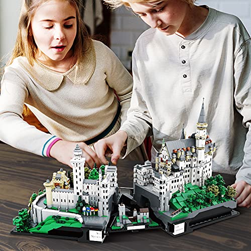 Sunbary Schloss Neuschwanstein Modell Bausteine, DIY Architektur Modell Bauset, Haus Modular Building,7437 Teile… – Bild 3
