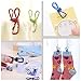 Swpeet 50 Pieces Multi-Purpose Metal Wire Clip Windproof Clothespin Metal Clips Holders for Office Clothes Baby Diaper Peg Clips Pins Hanging Hooks - Multi-Colors
