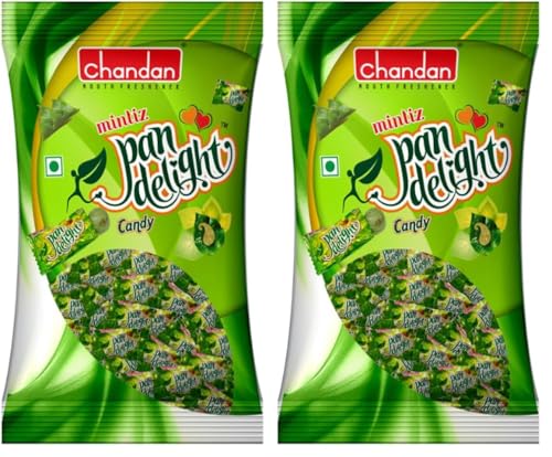 Image of Chandan Mouth Freshener Mintiz Pan Delight | Maghai Pan Flavoured Candy, 5.47 oz / 155 g (Pack of 8)