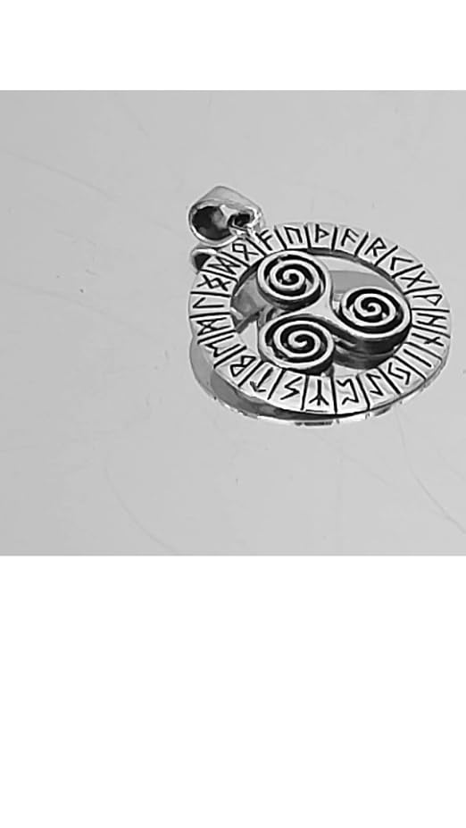 Pendentif Triskele Kiss Of Leather En Argent 925 Sterling - Symbole Celtique Viking