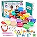Produktbild WinWonder Modelliermasse Kit,Modeling Clay Kit, 24 Farben DIY Clay Air Dry, ultraleichter Magic Clay mit Modellierwerkzeugen, Nicht klebrig, tolles Geschenk für Kinder und Erwachsene