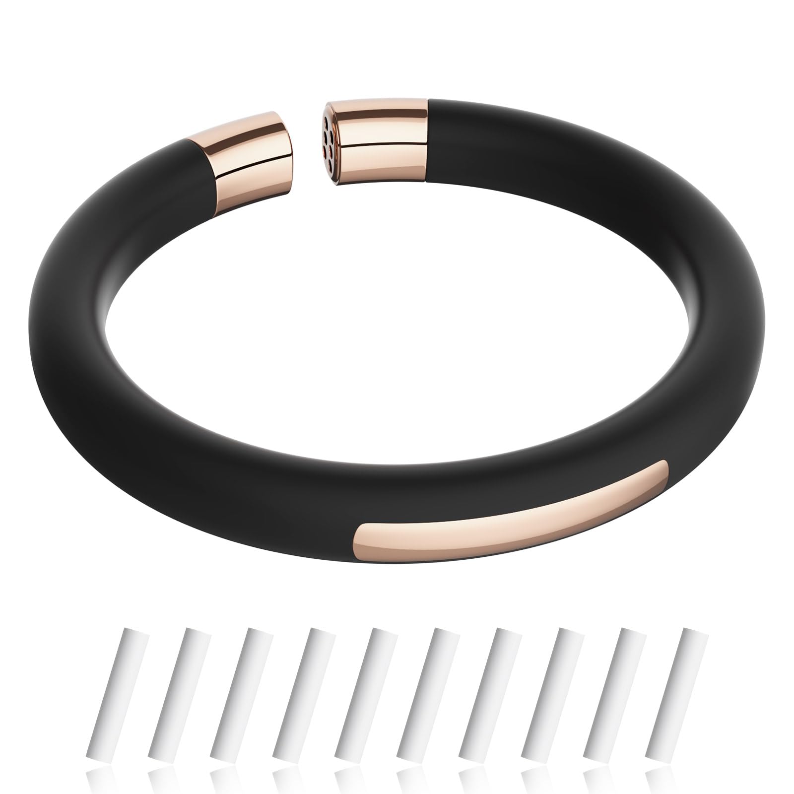 Mosquito Repellent Bracelet, Refillable Insect Repellent Bracelet with 10 Essential Oil Refills, DEET-Free Mosquito Repellent Band for Kids and Adults