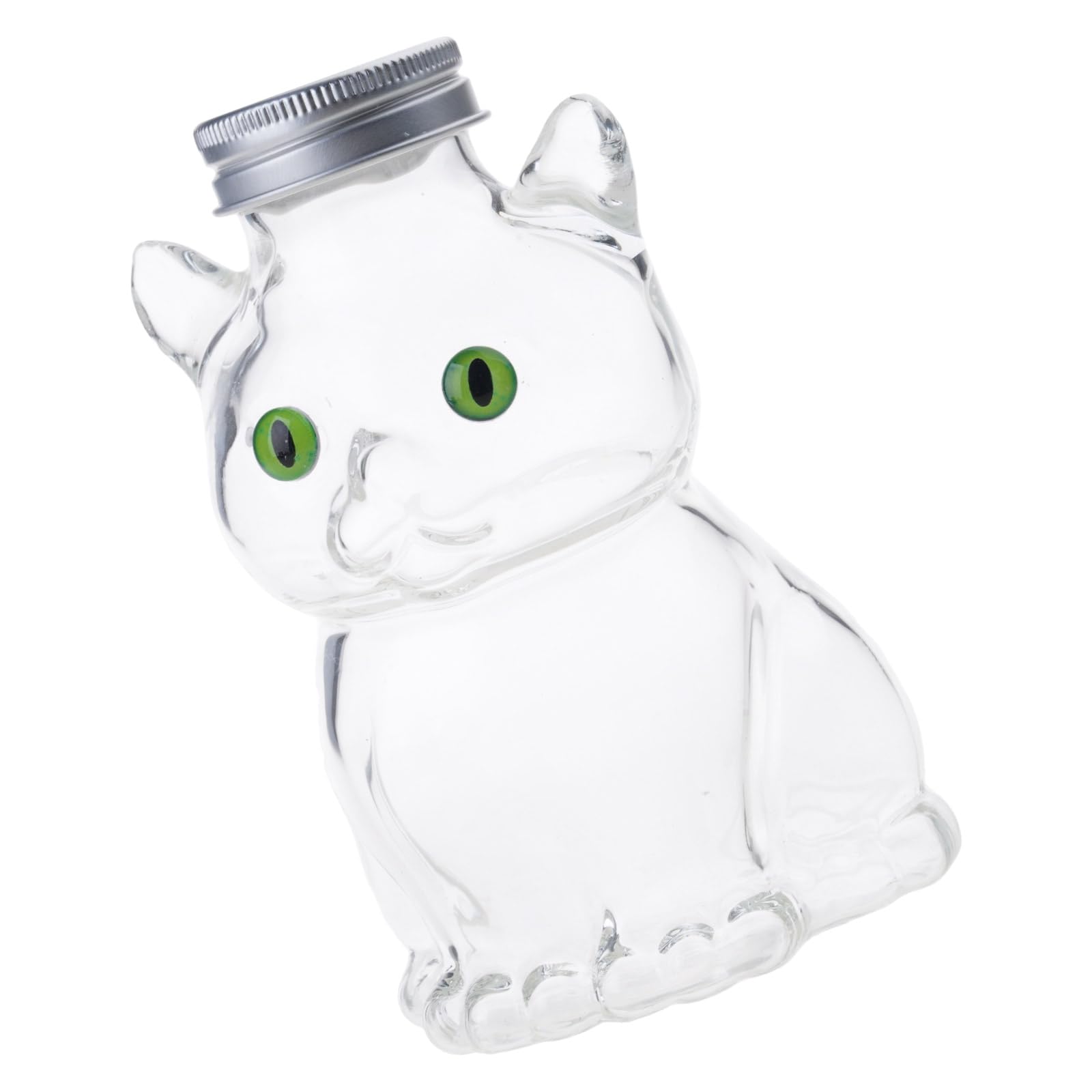 Qusinfc Glass Storage Jar for Treats with Leakproof Seal and Travel Design Outdoor Puss Treat Shipper